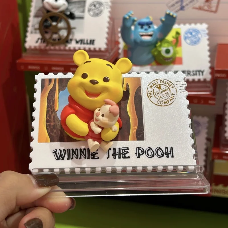 Kotak Misterius Peringatan 100 Tahun Stempel Retro Lucu Mickey Mouse Winnie Stitch Stiker Kulkas Patung Hadiah