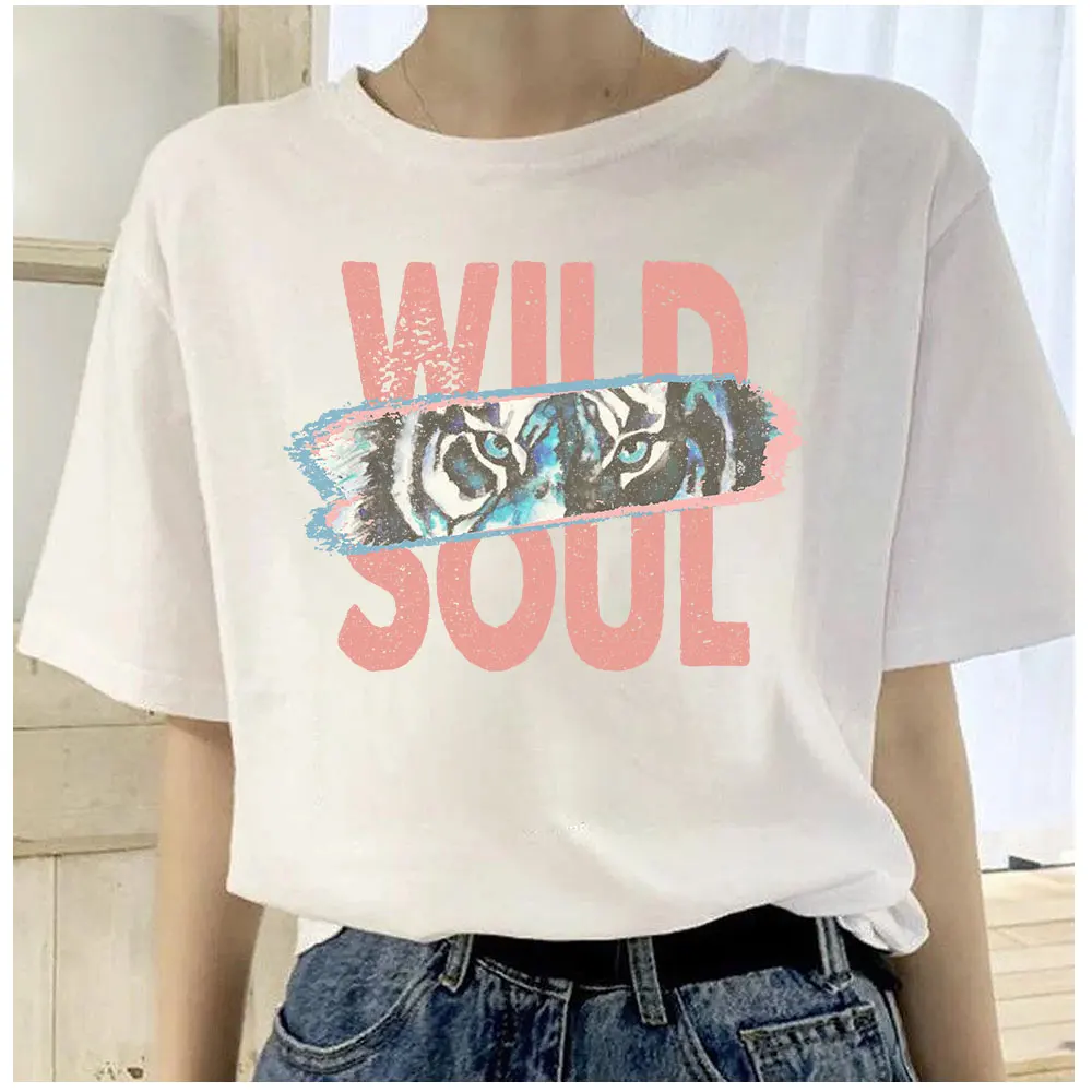 Wild Spirit Leopard Tigers Printing Iron On Patches For Clothing Wild Soul Heat Transfer Stickers For Clothes  T-shirt Diy Patch