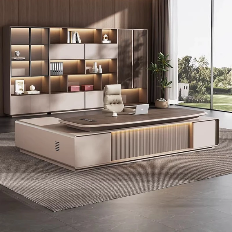 Multi functional baking paint Computer desk Modern Minimalism l shaped desk bureaux de travail mesa para escritório furniture