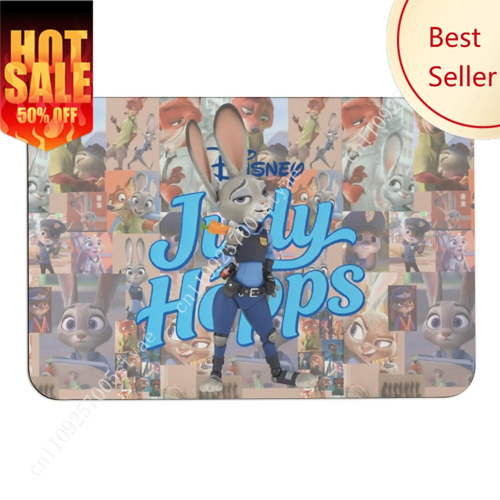 

Judy Hopps Doormat Disney Cartoon Rug Floor Mats Welcome Porch Home Holiday Party Decor Carpet Gifts Custom Non-Slip Rugs