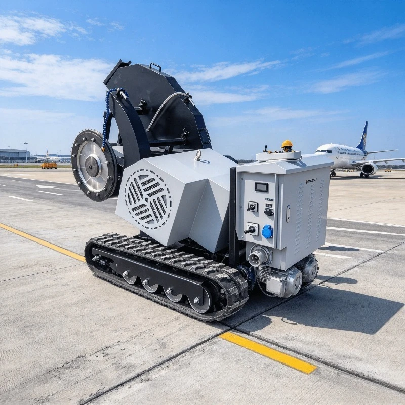37KW Crawler Diamond Wire Saw Machine Electric Rope Saw for Granite Quarry and Concrete Road Cutting Work Use Site