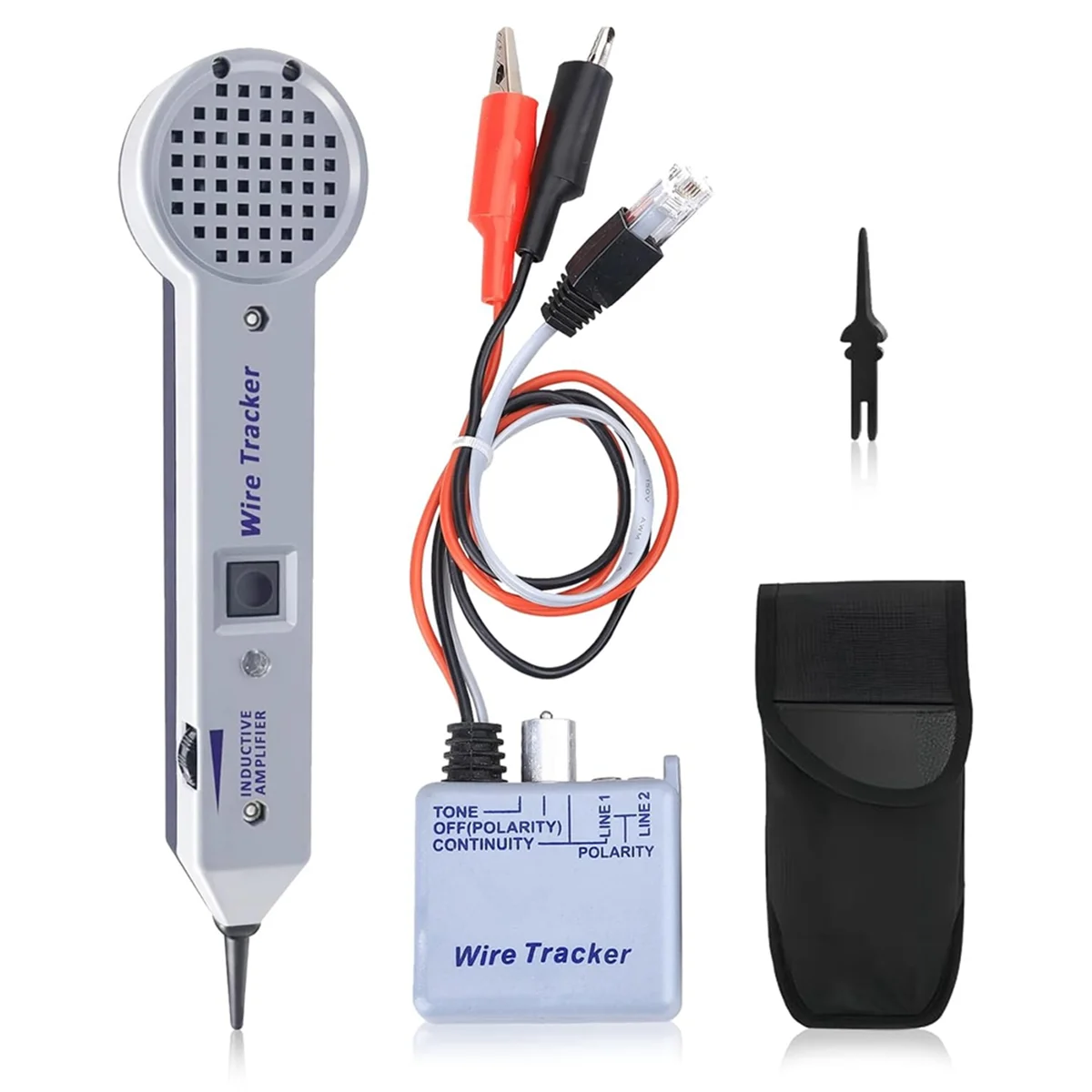 Tone Generator Kit, Wire Tracer Circuit Tester, Tone and Probe Kit, 200EP Cable Tester, for Network Cables Collation