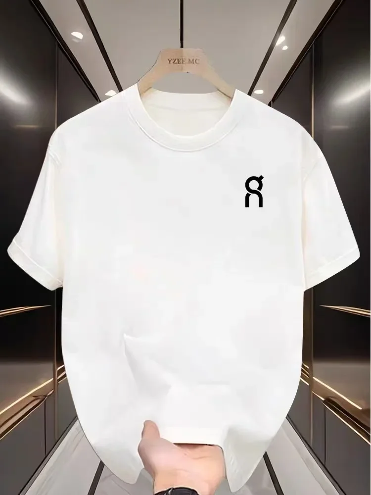 New summer high-end fashion casual sports cotton casual Large T-shirt for men and women with letter printing