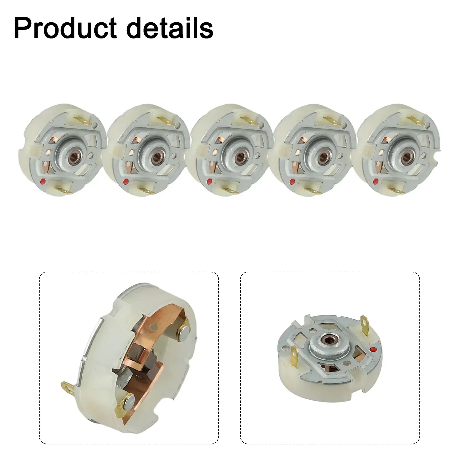 

5pcs Carbon Brush Holder Set Electric Motor Parts Motor Broom Holder Carbon Brush Holder Stable Characteristics