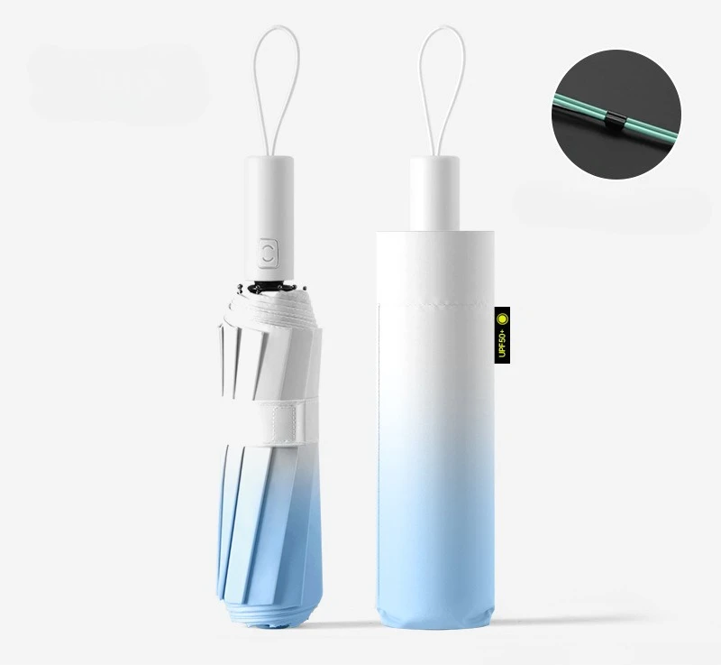 مظلة أوتوماتيكية متدرجة ذات مستوى مظهر عالٍ ومظلة قابلة للطي مقاومة للأشعة فوق البنفسجية #4