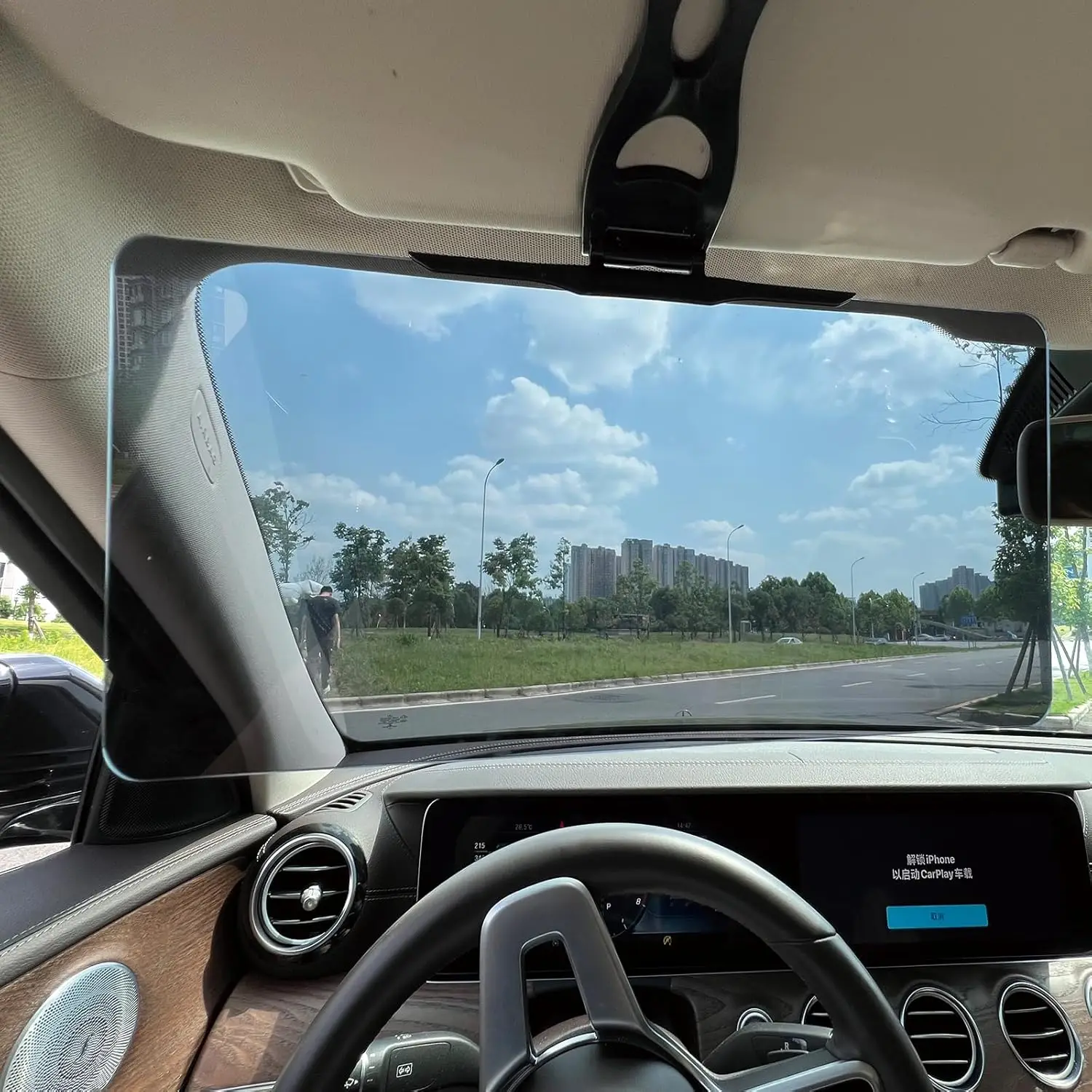 

Sun Visor Extender for Cars, Polarized Car Visor Extender Sun Blocker, Anti-Glare Car Visor Protect from Sun Glare, UV-Filtering