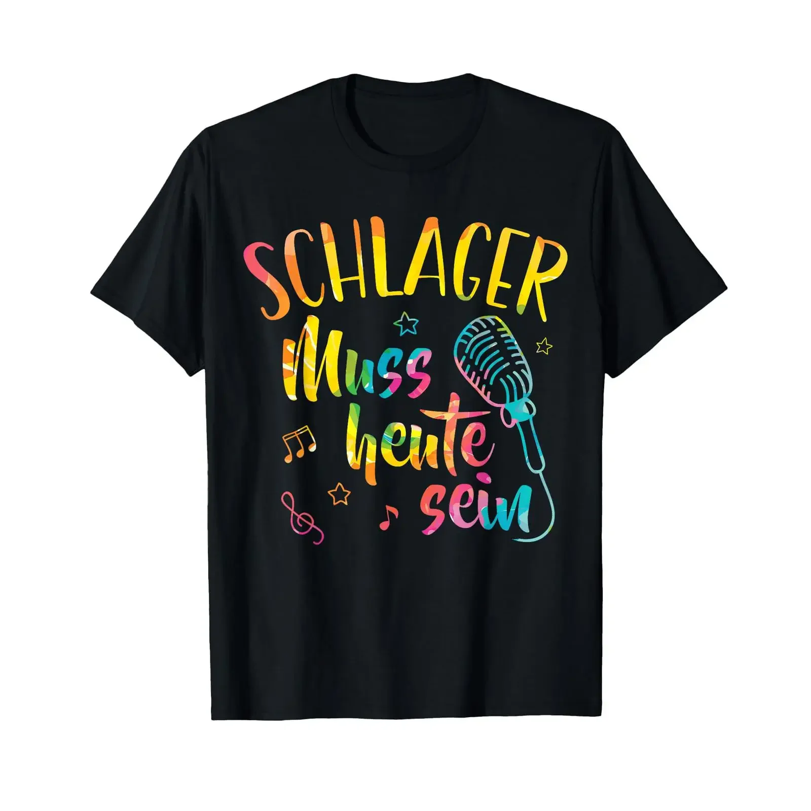 Schlager Muss Heute Sein Gute Laune Music Schlagerparty T Shirt vintage Washed Unisex Top For Everyday Wear homme Casual