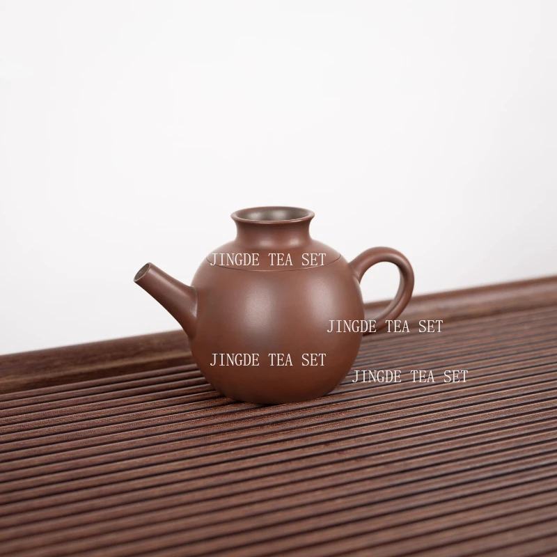 150ml Chinese Purple Pottery Teapot Household Antique Bronze Fair Pot Tea Dispenser and Teapot Dual-use Tea Ceremony Accessories
