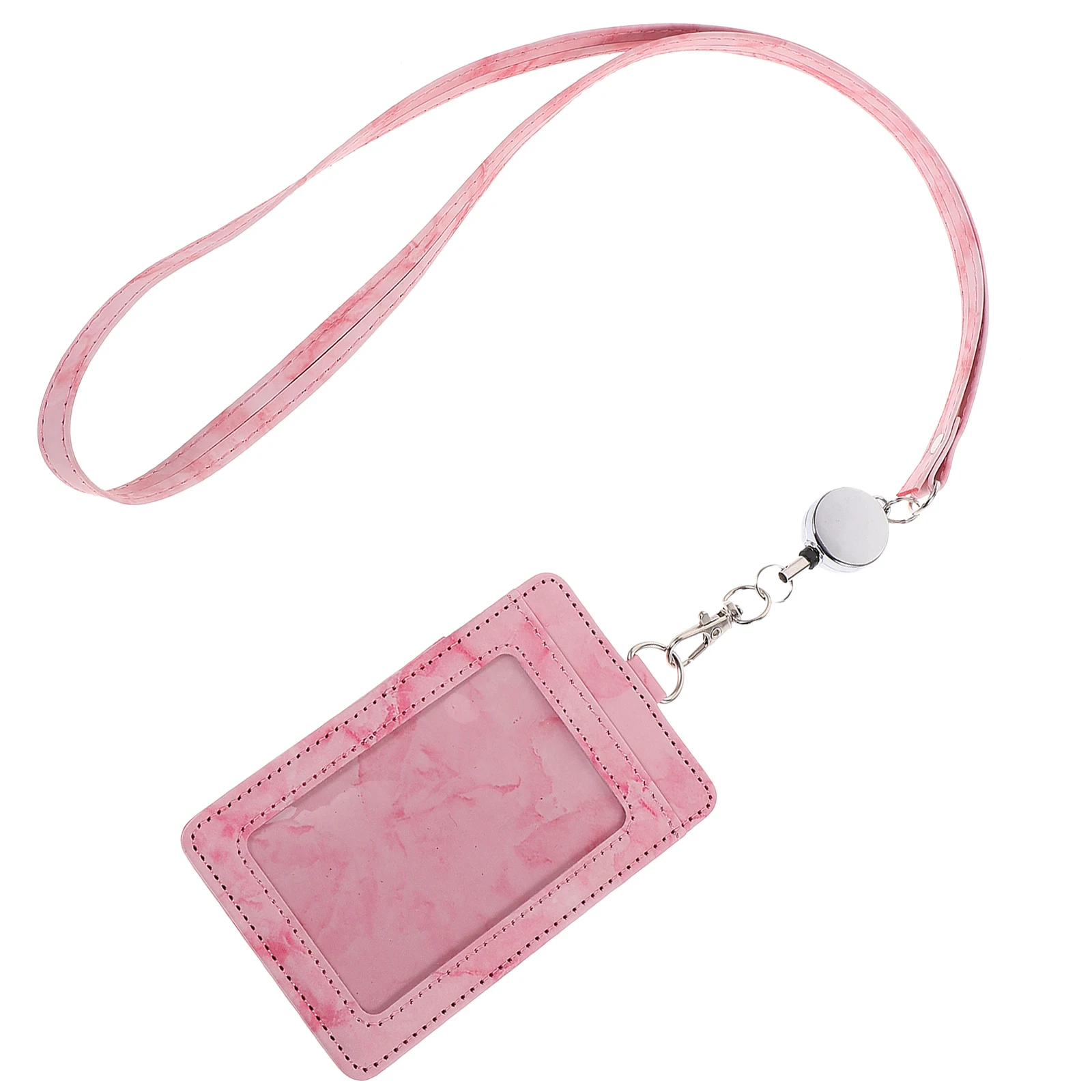 

Marble Pattern ID Holder Safe Non Student School Cards Keeper Lanyard Design Badge Card Protective Cover
