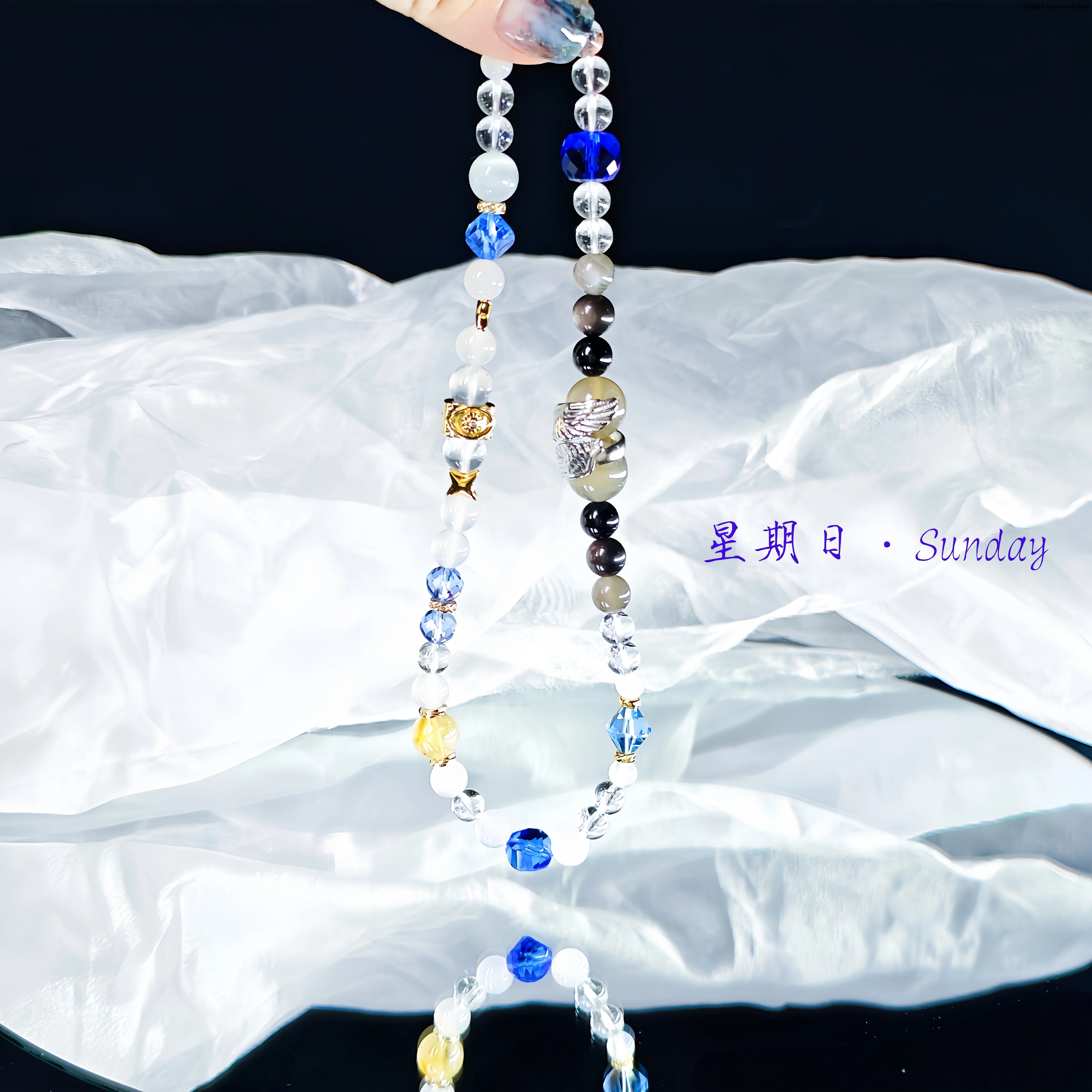 

Sunday Honkai：Star Rail Series Bracelet Handmade natural Stone Hand Chain Fashion Design Bracelets Game Accessories Props