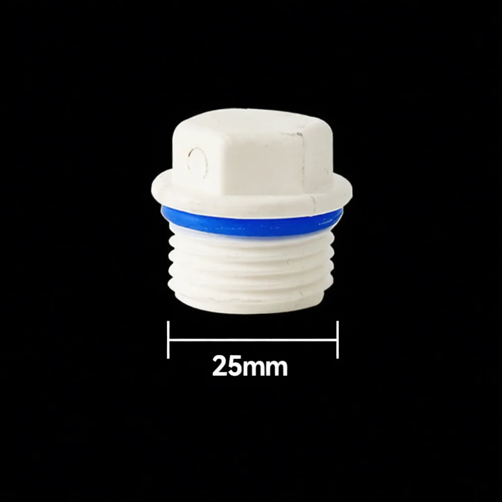 PPR Threaded Pipe End Cap Plastic Plug Fitting Water Leak Proof Stopper For DIY Plumbing Installation Repair Accessory