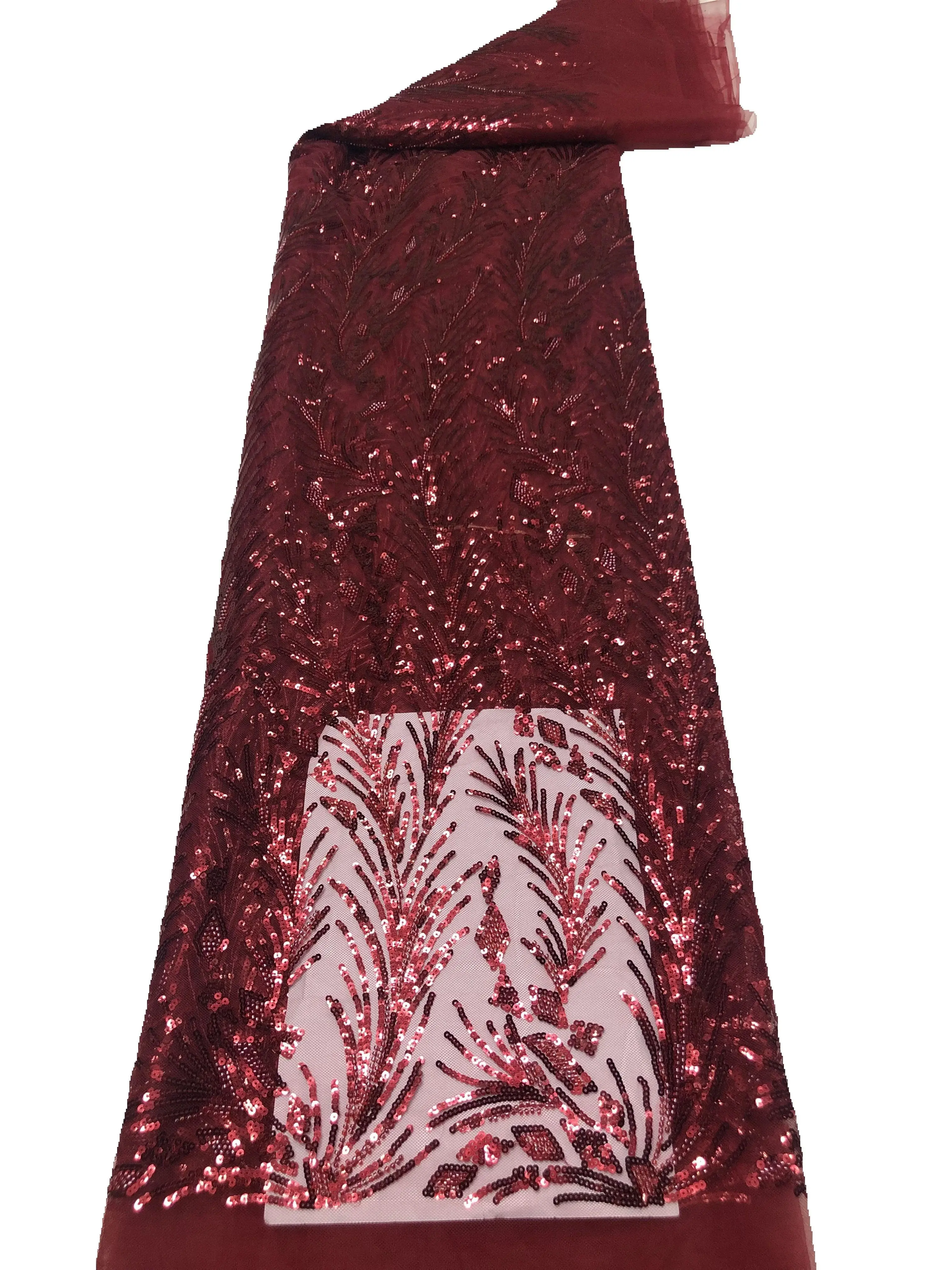 

Роскошная африканская кружевная ткань, французская сетка с блестками, сетчатая кружевная ткань для платья, расшитая бисером