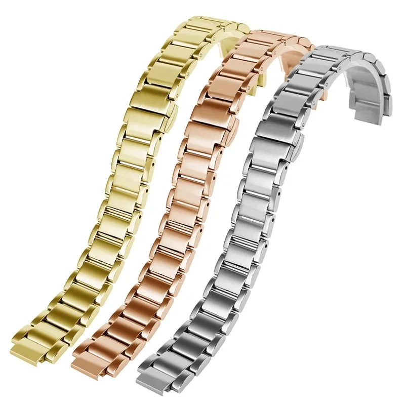 

Ремешок из нержавеющей стали для часов Casio серии 5420 She-3034, женские ремешки Fiyta сердцебиения LA8402/8406, ремешок для часов с приподнятым ртом