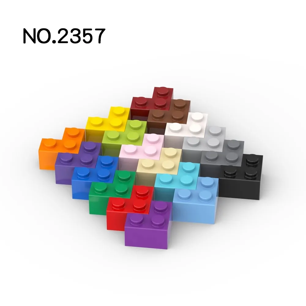 20Pcs   MOC Parts 2357 Brick 2 x 2 Corner Compatible Bricks DIY Assmble Building Blocks Particle Kid Brain Toy Gift