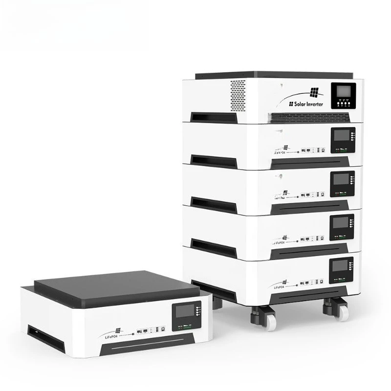 Stacked inverse control energy storage integrated machine 20KWH lithium iron phosphate battery + 5.2KW solar inverter