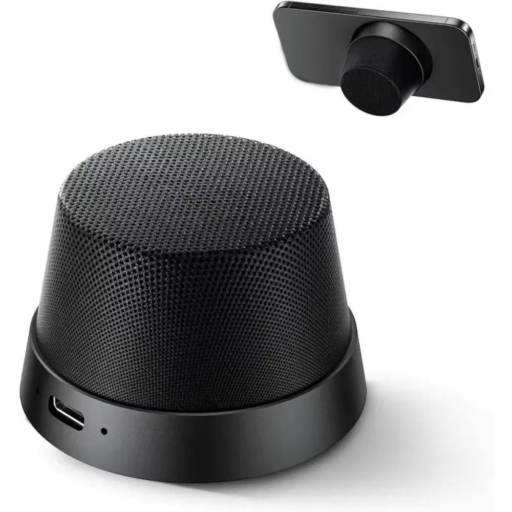 2 in 1 Mini Wireless Bluetooth Speaker Portable Wireless Magnetic Bluetooth Speaker Waterproof Phone Stand