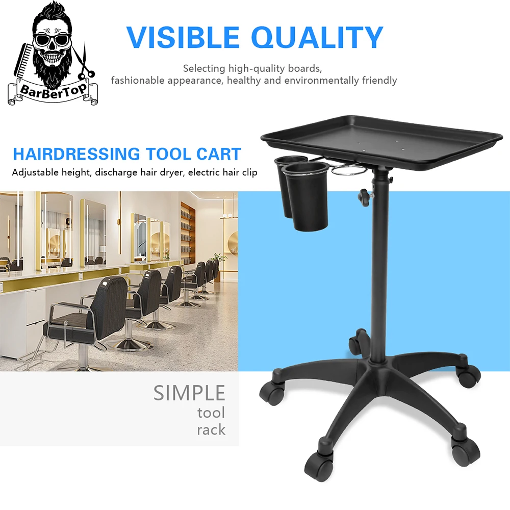 

Hairdressing Removable Pallet Rolling Cart Barber Hair Extension Tray Beauty Multifunctional Trolley Pro Barbershop Supplies