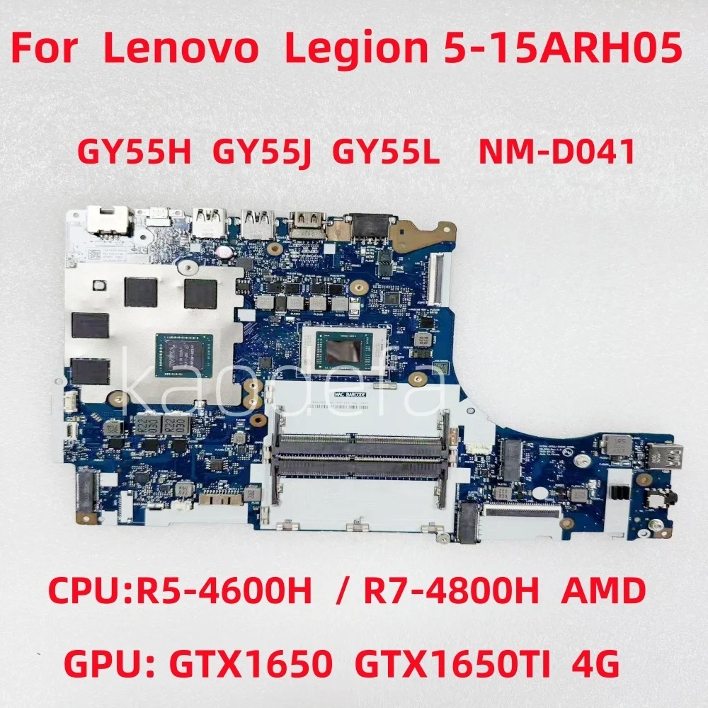 

NM-D041 For Lenovo Legion 5-15ARH05 Laptop Motherboard CPU:R5-4600H R7-4800H GPU:GTX1650 4G FRU:5B20S44552 5B20S44551 5B20S44549