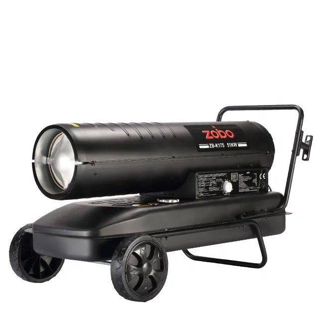 50kw 51KW Hot Gun Outdoor Portable Industrial Greenhouse Electric Poultry Heater Diesel  Forced Air Blower Heaters