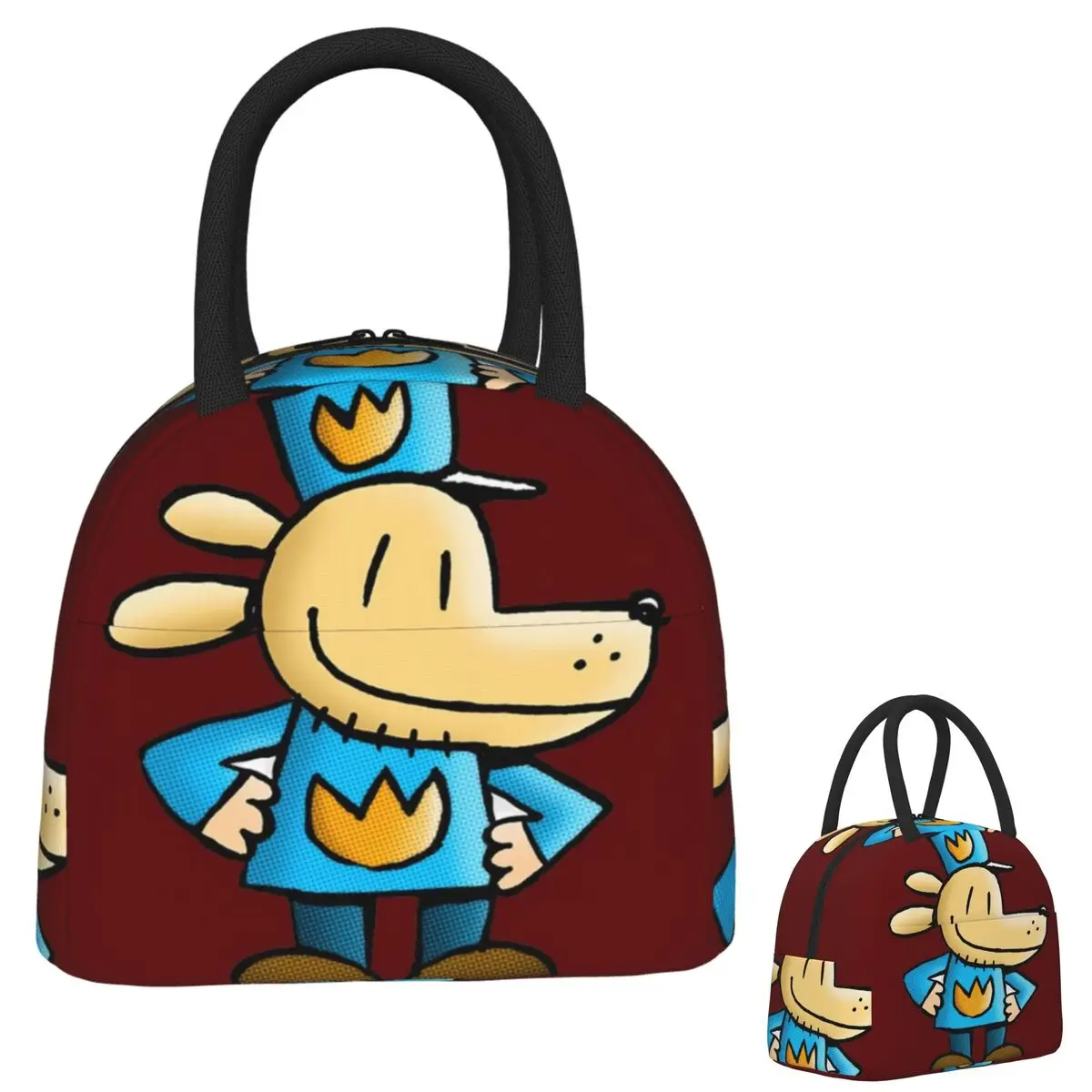 

Dogman Lunch Bags Insulated Bento Box Portable Lunch Tote Leakproof Picnic Bags Cooler Bag for Woman Children Work