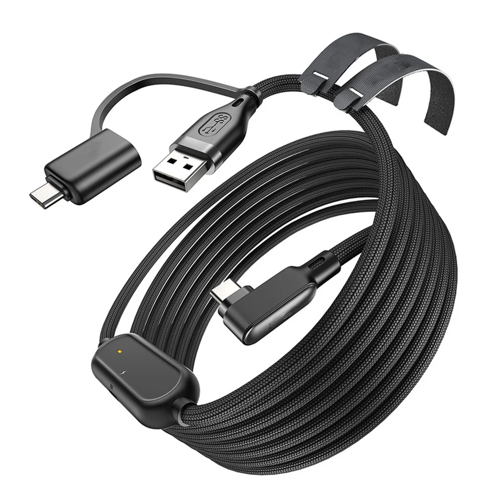 VR Streaming Cable 5M USB 3.0 for Meta Headsets 3 2 Pro 4 with 5Gbps Throughput and 36W Power Output Capability