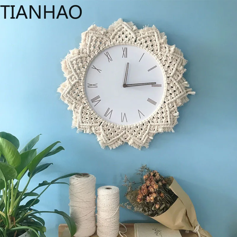 European style Home Silent Wall Clocks Simple Modern Wall Decoration Designer Round Wall Clock Horloge Murale Household Goods