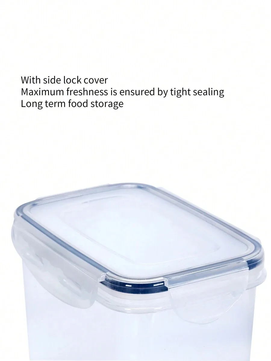 1/2/4pcs Airtight Food Storage Jars, 2.8L Plastic Airtight Boxes with Reusable Lids for Kitchen Food Storage with Labels and Pen