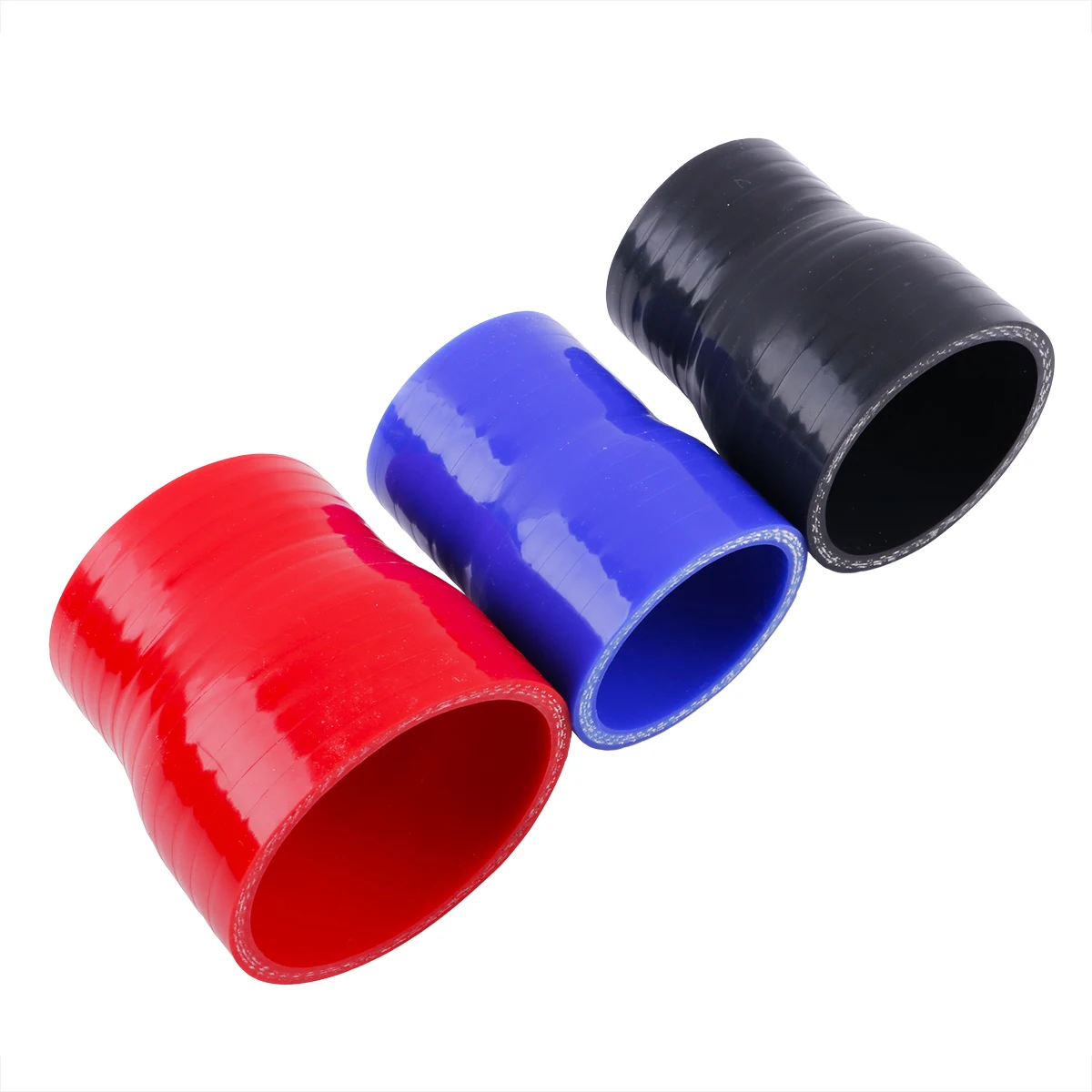 Black Straight Reducer Silicone Hose Universal 3PLY Length 76mm Intercooler Pipe Coolant Tube 25mm 28mm 32mm 35mm 38mm 45mm 48mm