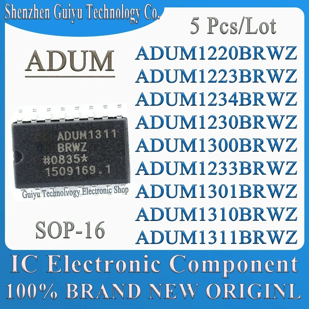 

5Pcs/Lot ADUM1220BRWZ ADUM1223BRWZ ADUM1234BRWZ ADUM1230BRWZ ADUM1300BRWZ ADUM1233BRWZ ADUM1301BRWZ ADUM1310BRWZ ADUM1311BRWZ IC