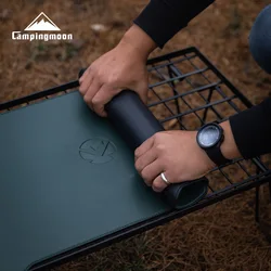 CAMPINGMOON Camping Outdoor Artificial Leather Multi purpose Folding Table Mat Durable, Waterproof, Anti scald Table Mat