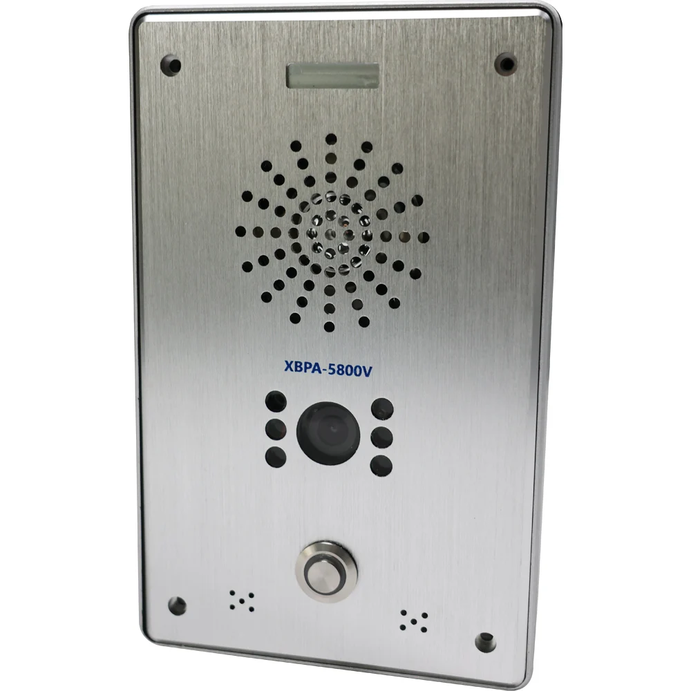 LAN + Internet 4G WIFI + POE Network Video Audio Intercom System لأنفاق المدارس والبنوك #1