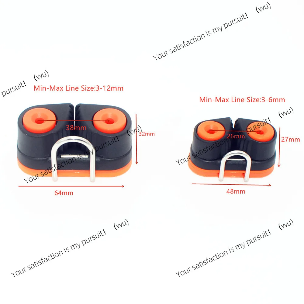 Rope clamp, reinforced nylon rope clamp, double ball , cable , card board, lock  piece
