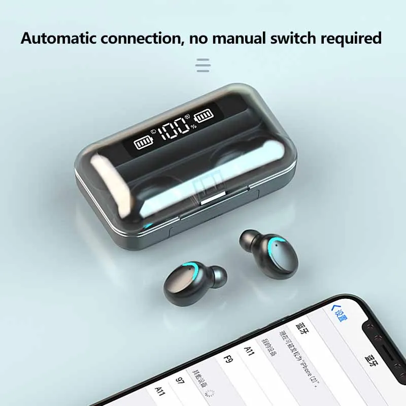 F9 F9-5 F9-5C auricolare Bluetooth TWS sport cuffie da esterno cuffie senza fili auricolari per smartphone Xiaomi giochi musica 5C