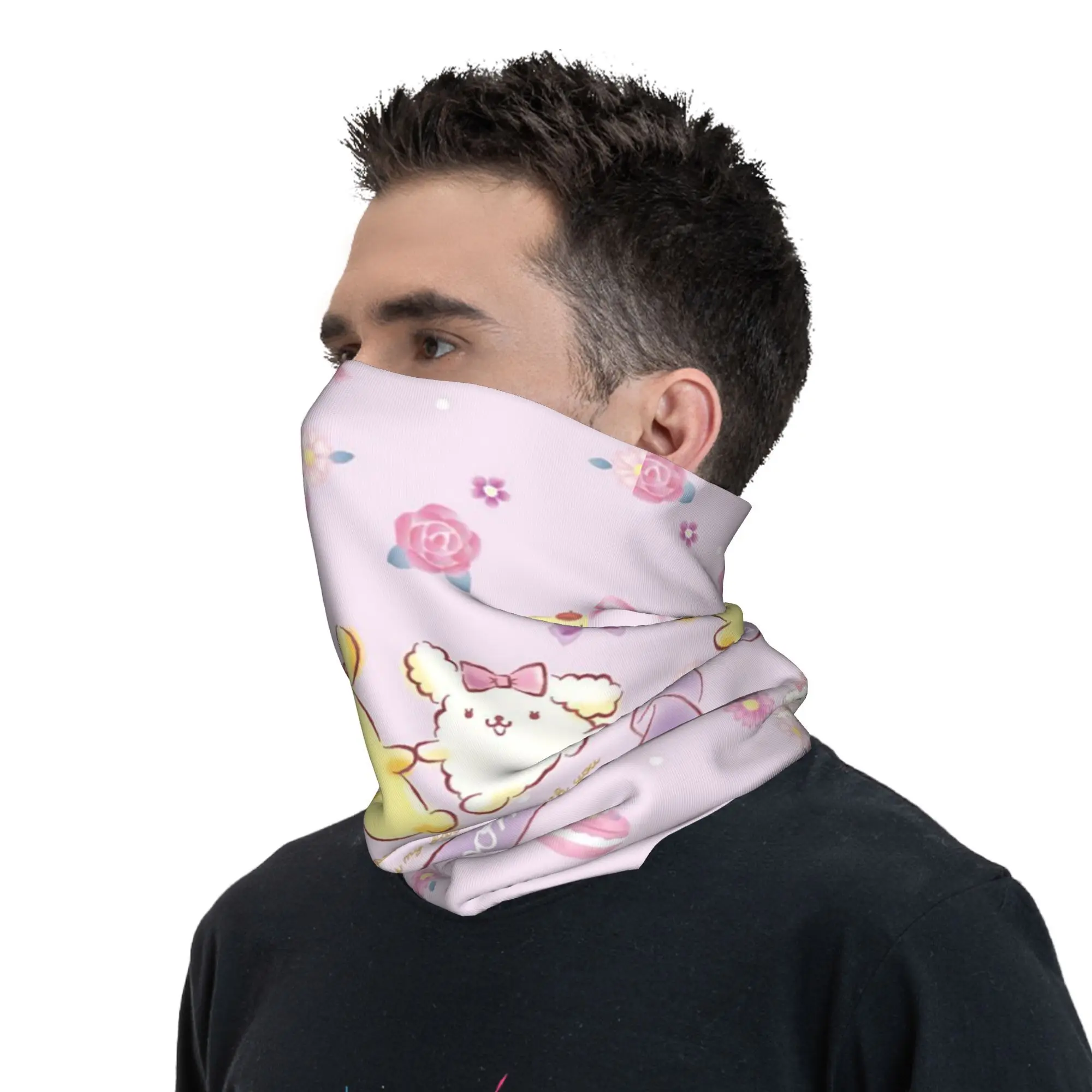 Personalizzato Cartoon Pom Pom Purin Inverno Fascia Scaldacollo Donna Uomo Sci Ciclismo Tubo Sciarpa Viso Bandana Ghetta