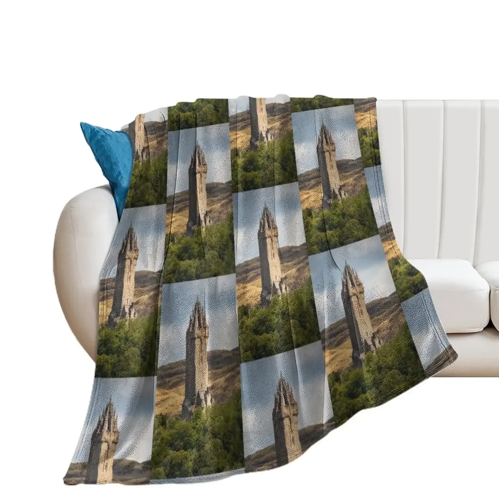 The National Wallace Monument Throw Blanket Picnic Heavy warm for winter Decoratives Blankets