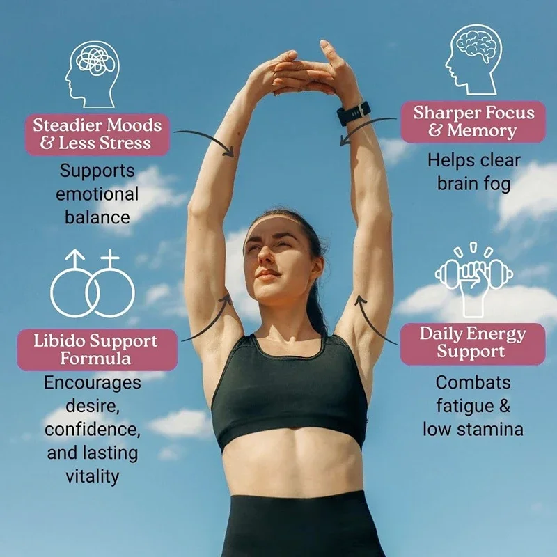Advanced Menopause Balance Capsules, Support Hot Flash Relief, Mood Stabilization & Digestive Health, Daily Vitality for Women