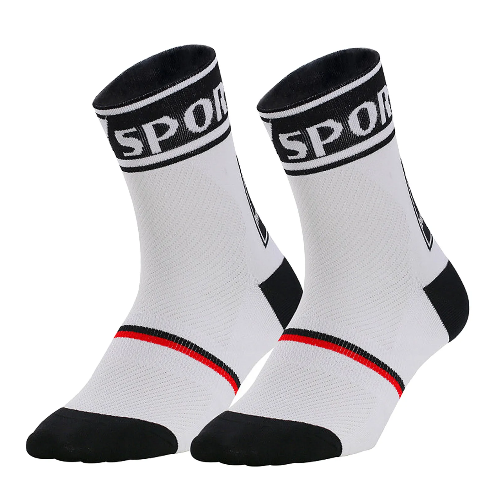 

1Pair Unisex Sports Socks Breathable Running Socks for Cycling Training Fitness Activities High-Absorbency Non-Slip Athletic