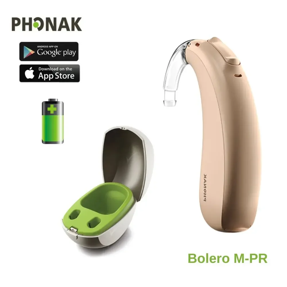 Phonak hearing aids BTE bluetooth Bolero M-PR rechargeable wireless digital 12 channels Programmable Hearing Aids for Deafness