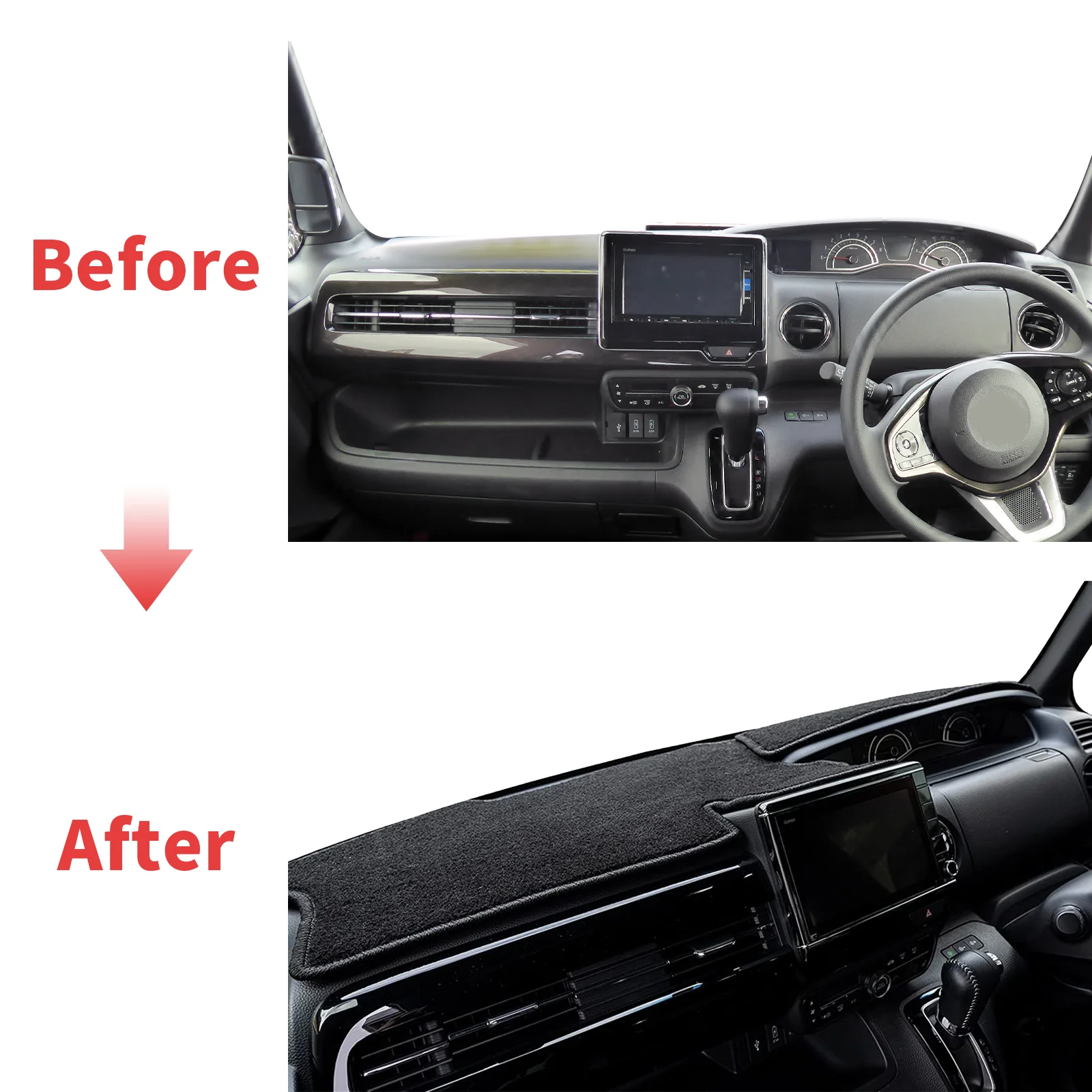 fit for Honda N-BOX 2017-2022 NBOX N BOX JF3 JF4 Car Dashmat Dashboard Cover Pad Protective Carpet DashMat Sunshade Accessories