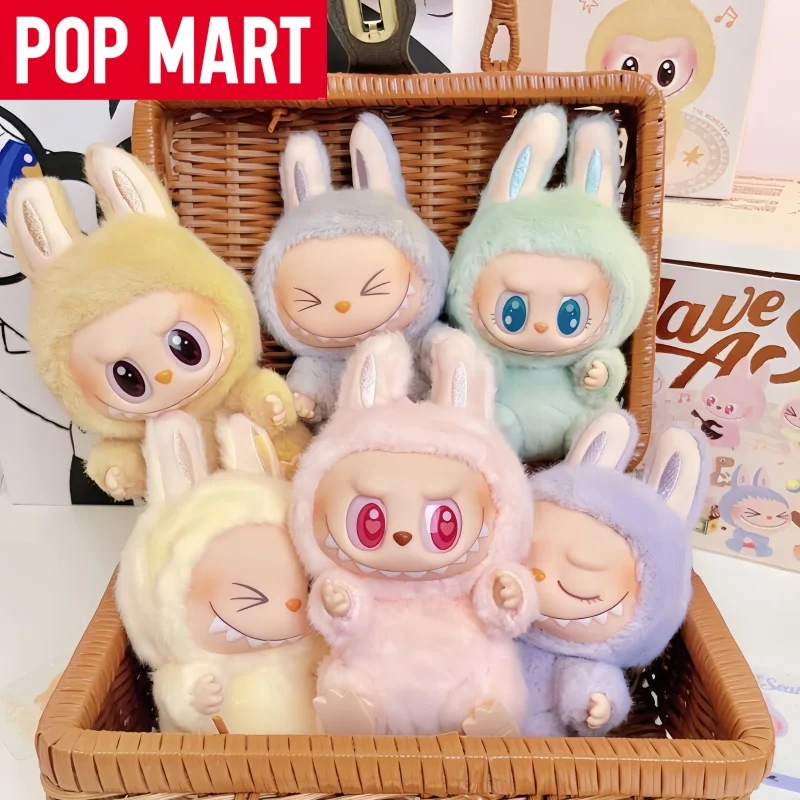 Genuine POP MART Anime Figure Labubu Have A Seat Series PVC Pendant Doll Model Toy Kawaii Monster Replica Keychain festival gift