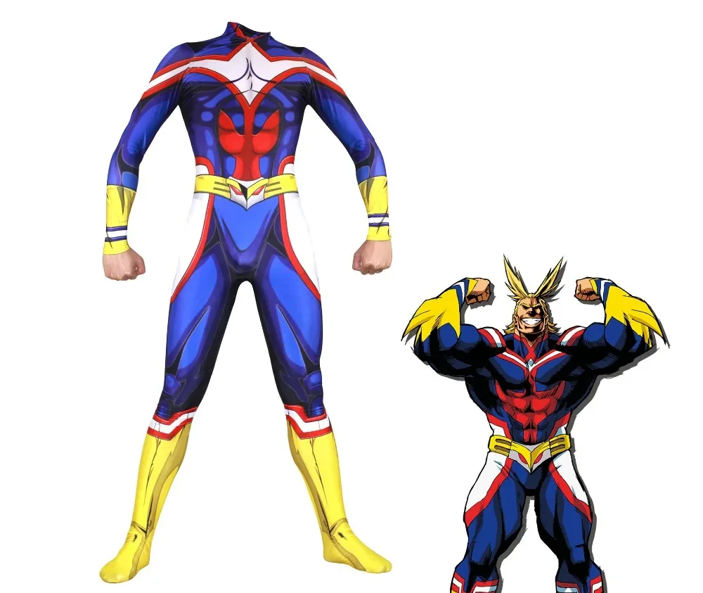 

Cosplay Anime All Might zentai suit Boku no Hero Academia 3D Print Cosplay Costume My Hero Academia Zentai Catsuit