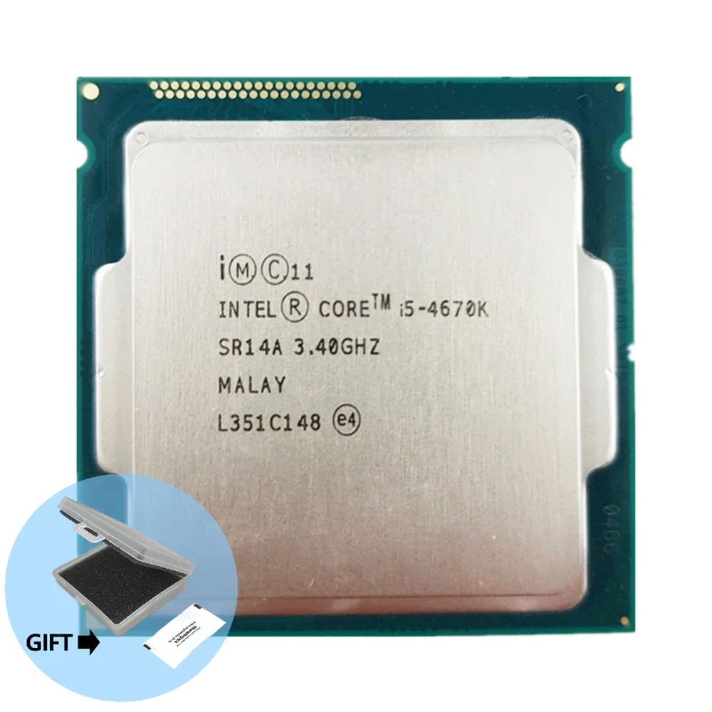 

Intel Core i5-4670K i5 4670K I5 4670 K 3.4 GHz Quad-Core Quad-Thread 84W 6M CPU Processor LGA 1150