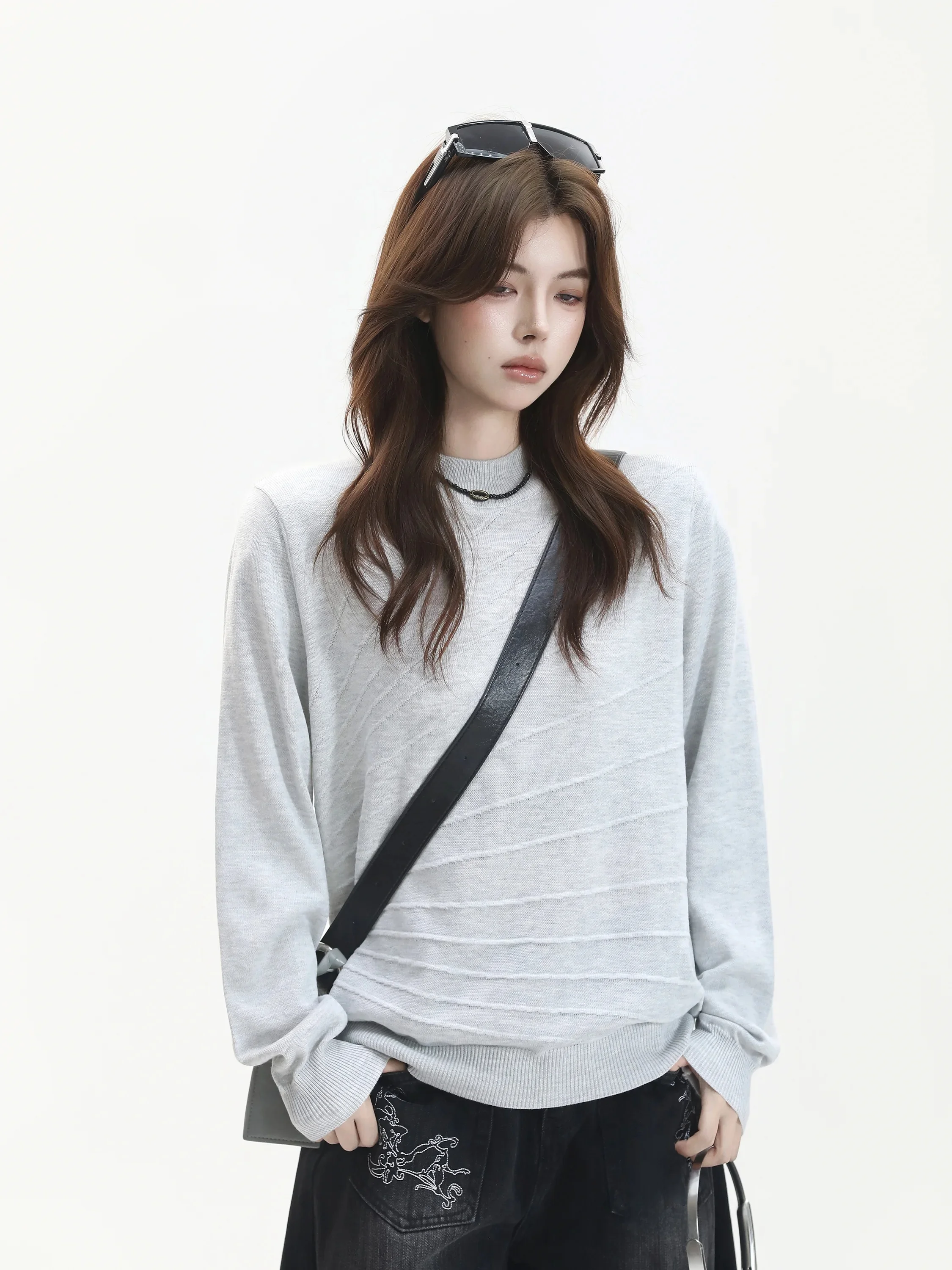 เสื้อสเวตเตอร์ถักลายทางวินเทจ - Vintage Fashion Old Money บทวิจารณ์และราคา