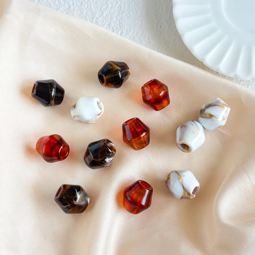

Cordial Design 200Pcs 16*16MM Jewelry Findings & Components/Acrylic Beads/Marble Effect/Hand Made/Rhombus Shape/DIY Beads #18944