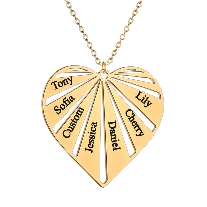 

Custom Name Necklace for women Heart pendant Stainless Steel jewelry Women Men Chain choker collar Personalised Mothers day gift