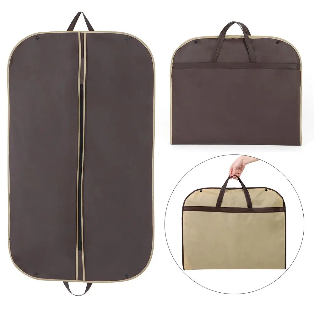 Travel Long Dress Garment Carrier Bag Suit Bags Non-Woven Clothes Dust Cover Hanging Clothes Storage Bag