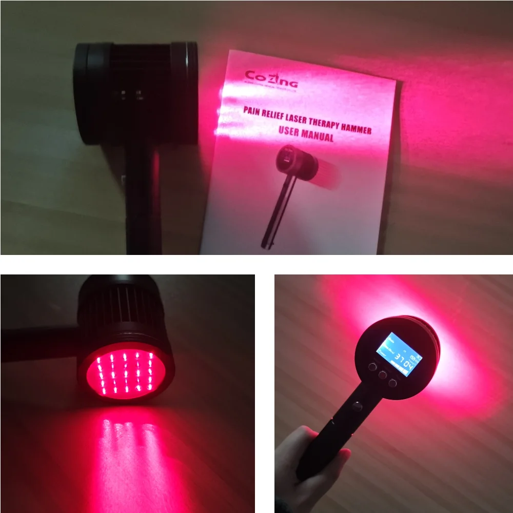 Low Level Laser Therapy Device 650nm 808nm for Deep Tissue Healing Cold Laser Treatment for Knee Back Pain Relief