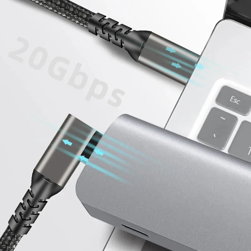 Hannord USB C 3.2 Gen2 Type C to USB C Cable PD 100W 5A 20Gbps 4K@60HZ Fast Charging Cord VR Link Cable For Laptop Macbook Pro