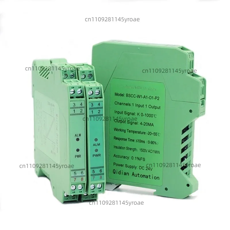 Multi-Type Thermocouple Signal Conversion Module Support K S B J Input Current Voltage Output Temperature Transmitter Instrument