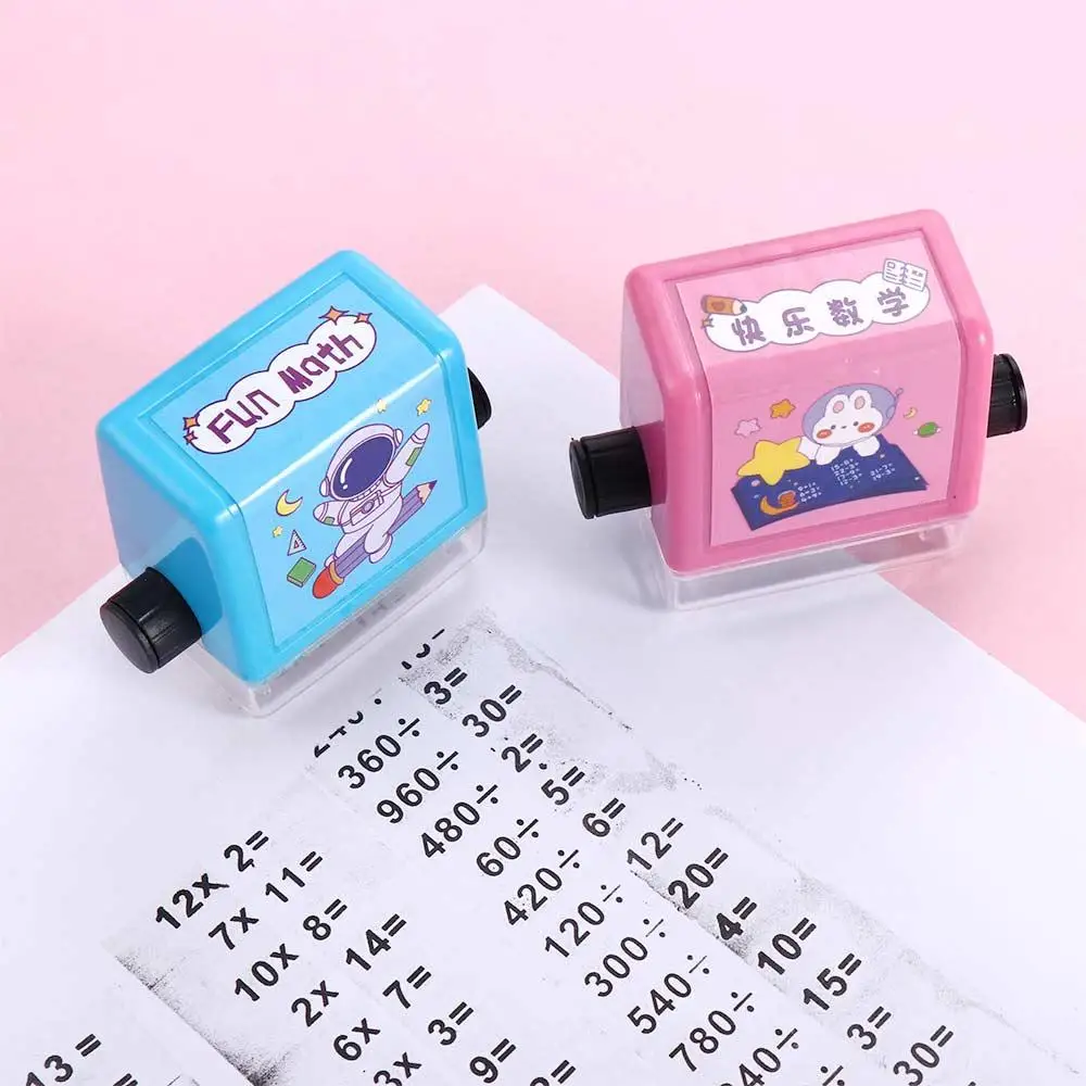 Children Teacher Supplies Within 100 Division Math Practice Roller Number Rolling Stamp Arithmetic Stamp Math Calculate